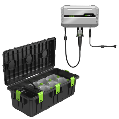 Ego CHU6000-K0004 Multipoort Akku Laadbox KIT inkl. Schnellladegerät CHV1600E