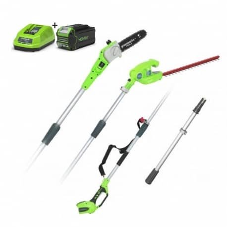 Greundworks 40 volt Akku Astschere-Heckundschere