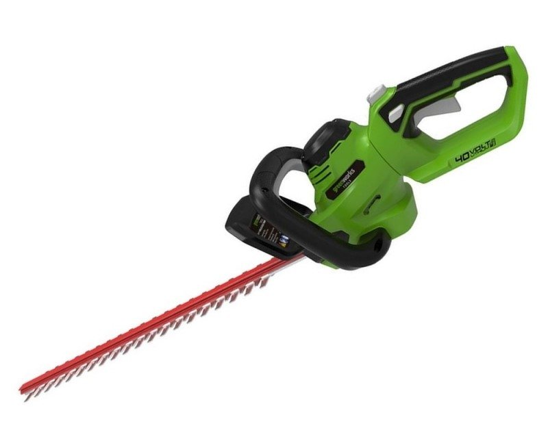 Greundworks 40 volt Akku Kantelbare Heckundschere - Bild 3