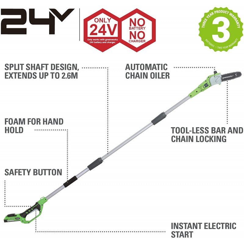 Greundworks Akku Takkundzaag langbereik G24PS20 24 Volt - Bild 3