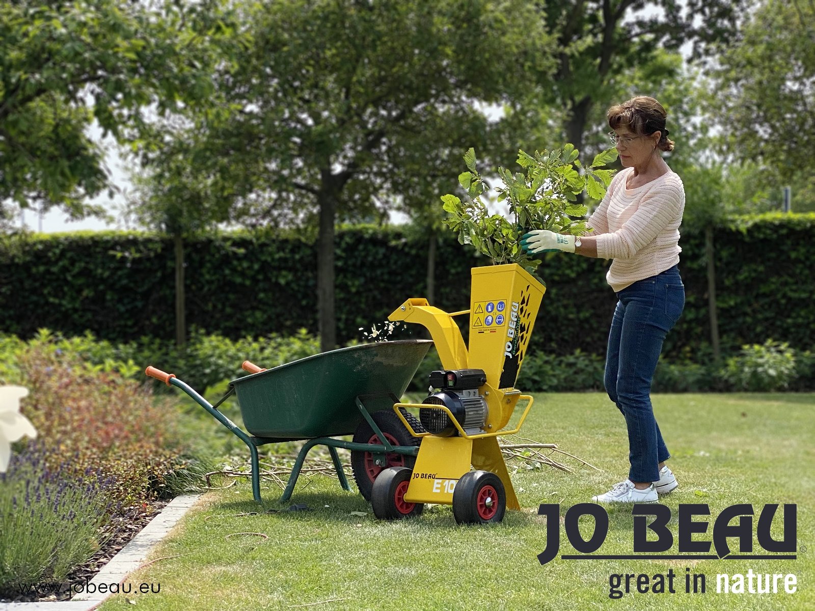 Jo Beau E100 Elektrische Häcksler / HoutSchredder 37mm - Bild 3