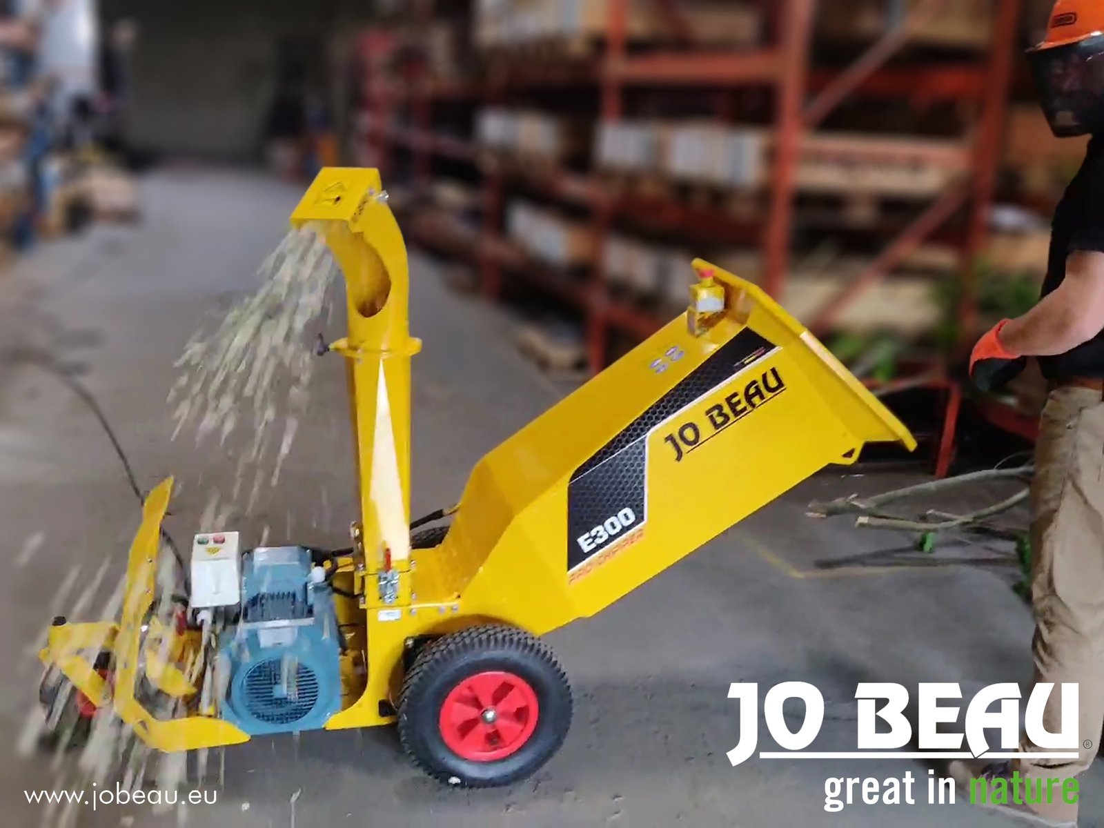 Jo Beau E300 Pro Line Elektrische Häcksler / HoutSchredder 80mm - Bild 3